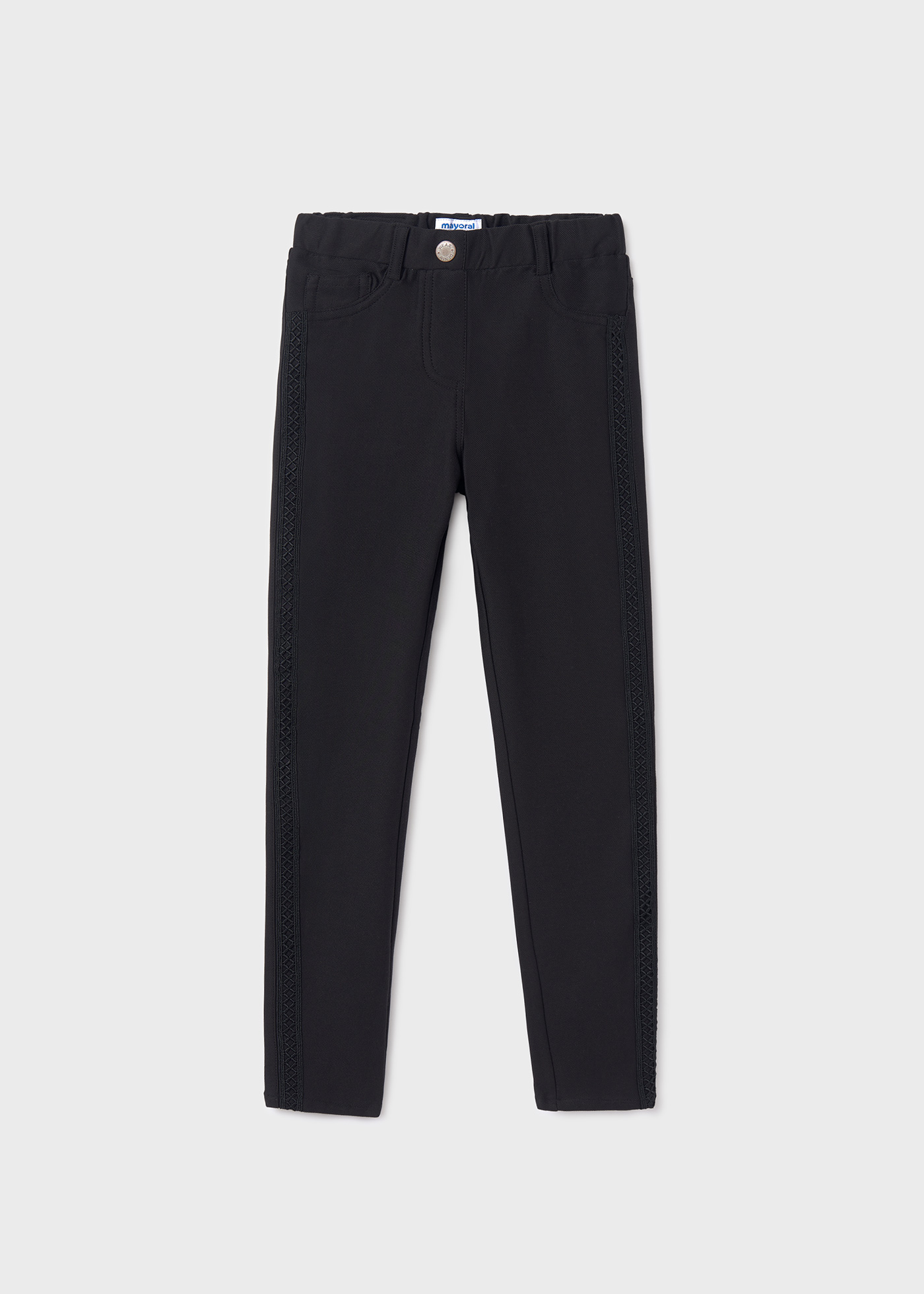 Calças skinny de sarja para meninas