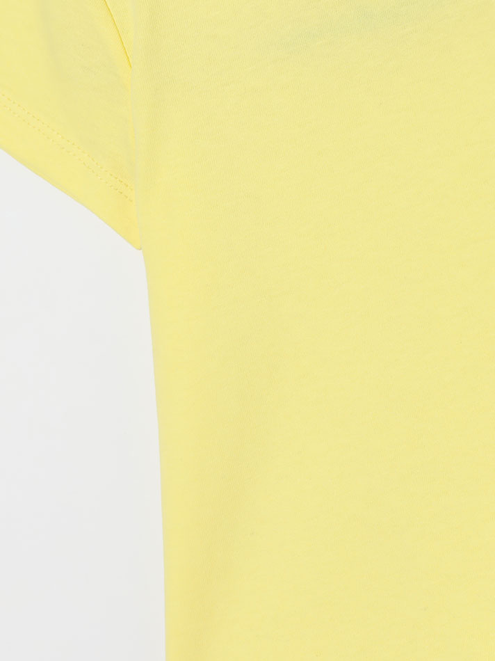 Pacote com 4 camisetas de manga curta sortidas - Amarelo Limão