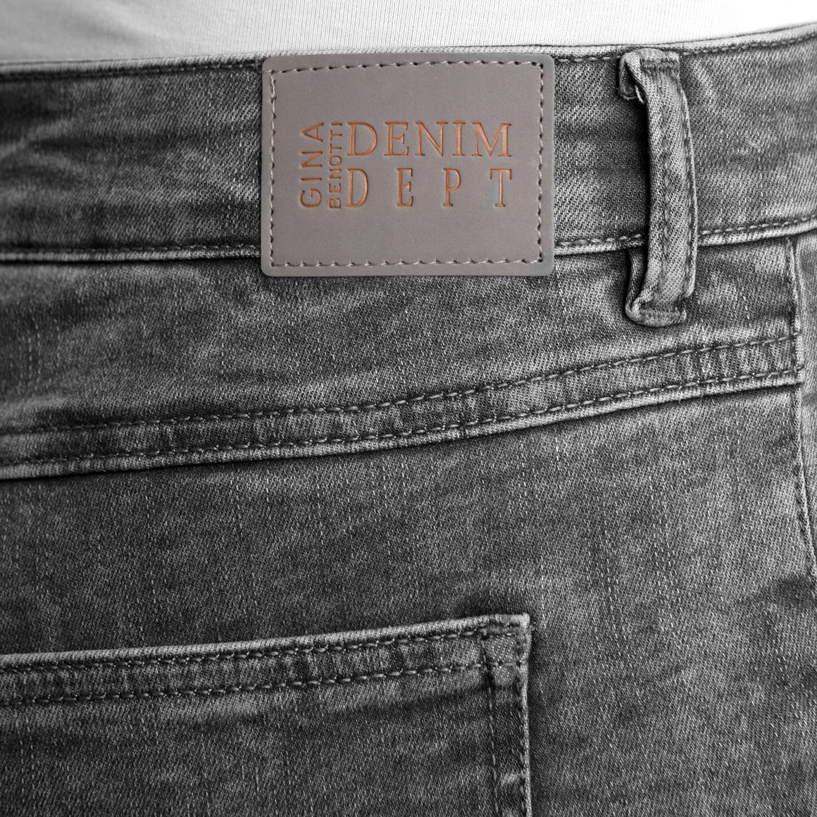 Gina Benotti Damen Hose in Slim-Optik grau