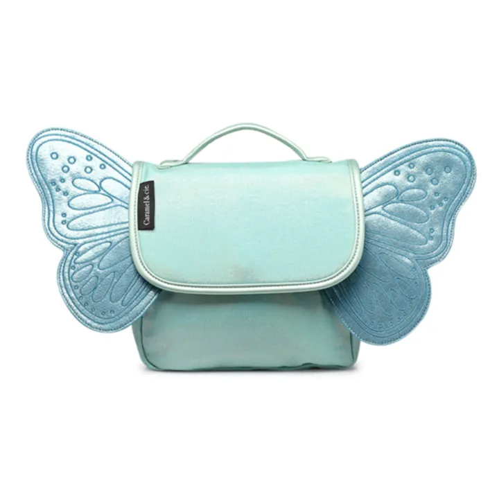 Caramel & Cie Cartable Papillon Irisé | Bleu