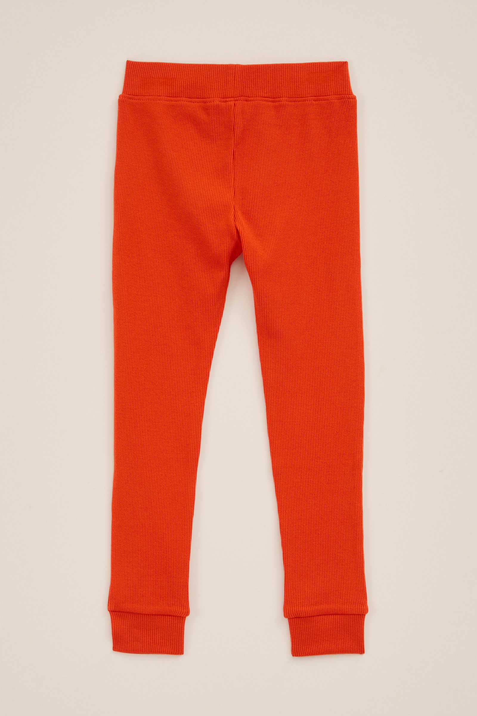 Meisjes legging met ribstructuur WE Fashion Feloranje