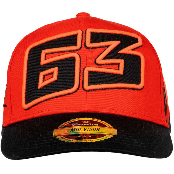 VR46 - Casquette Francesco Bagnaia 63 Rouge