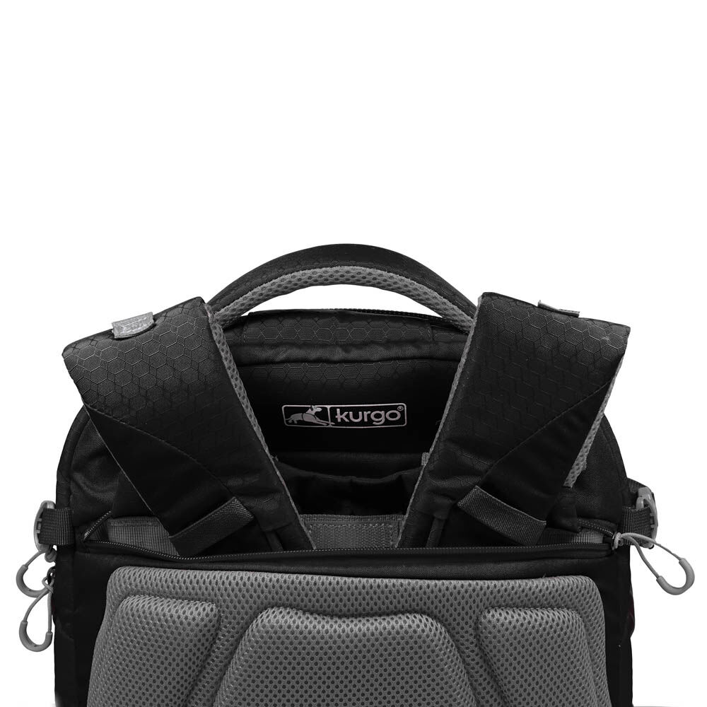 Kurgo G-train Hondenrugzak - Reistas - zwart - 53x23x1 cm