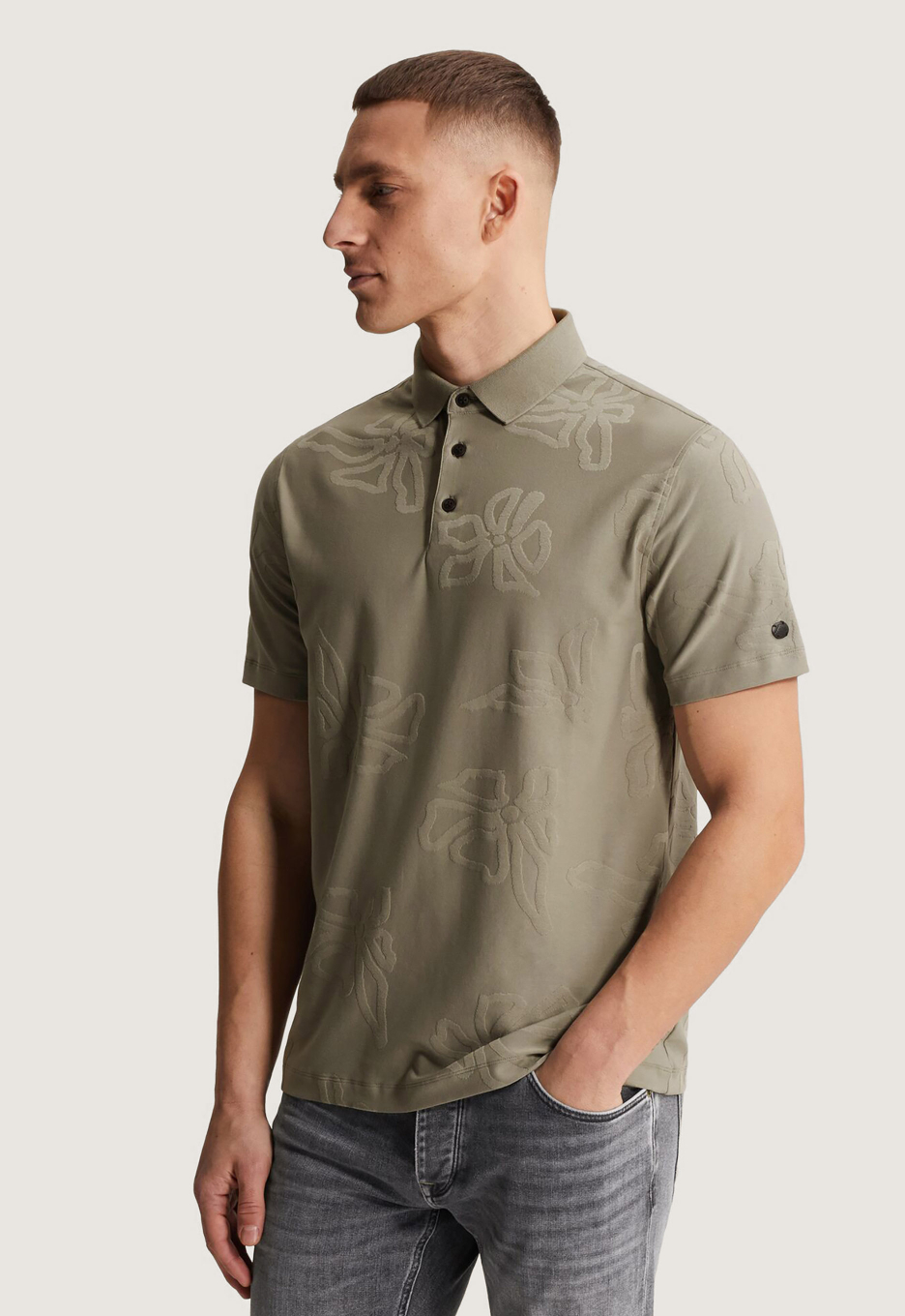 Cast Iron Regular Jacquard Polo