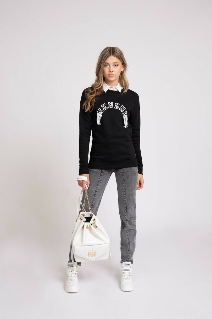 NIK & NIK zwarte nik & nik trui lia sweater