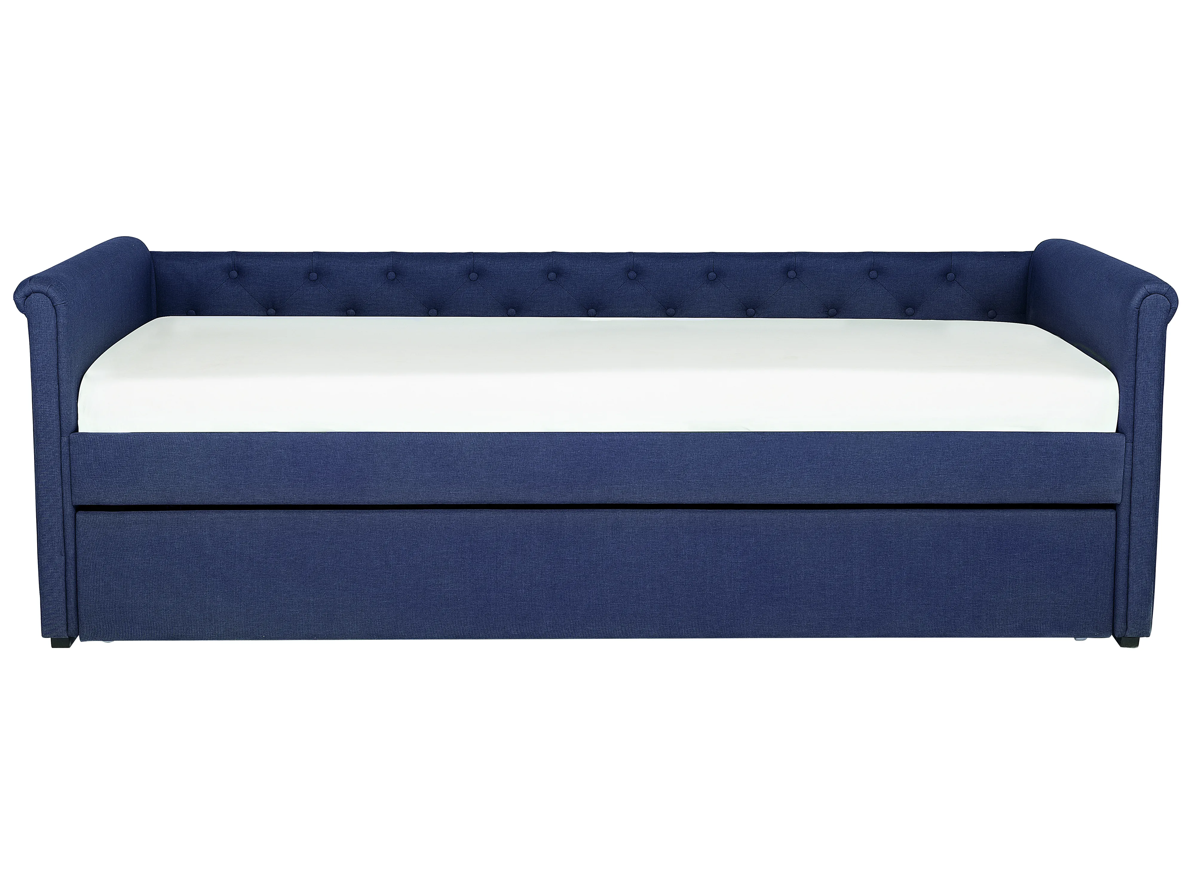Onderschuifbed Stof LIBOURNE 90 x 200 cm Marineblauw