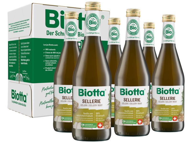 Biotta Säfte Sellerie Bio 6 x 0.5 l 100% biologischer Schweizer Selleriesaft