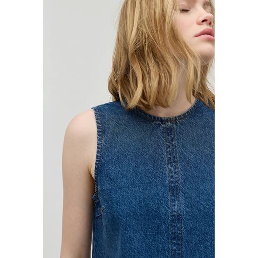 Global Funk Rihne-G Bluse, Vintage Blue Wash, XL