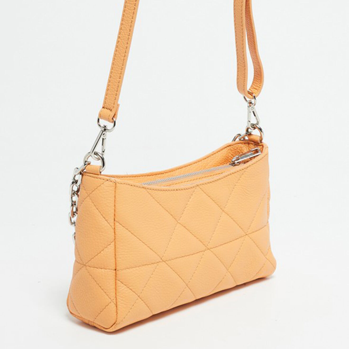 Christian Laurier Sac bandoulière en Cuir Nyx abricot - 24.5x15x8 cm
