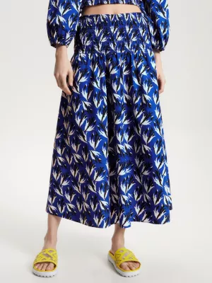 Saia longa franzida com estampa floral Tommy Hilfiger x Vacation