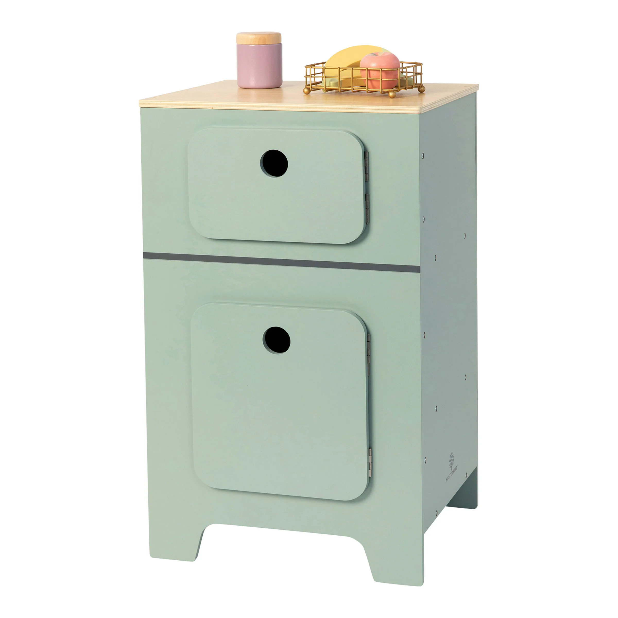 MUSTERKIND Kinderkühlschrank Mix & Match salbei/natur