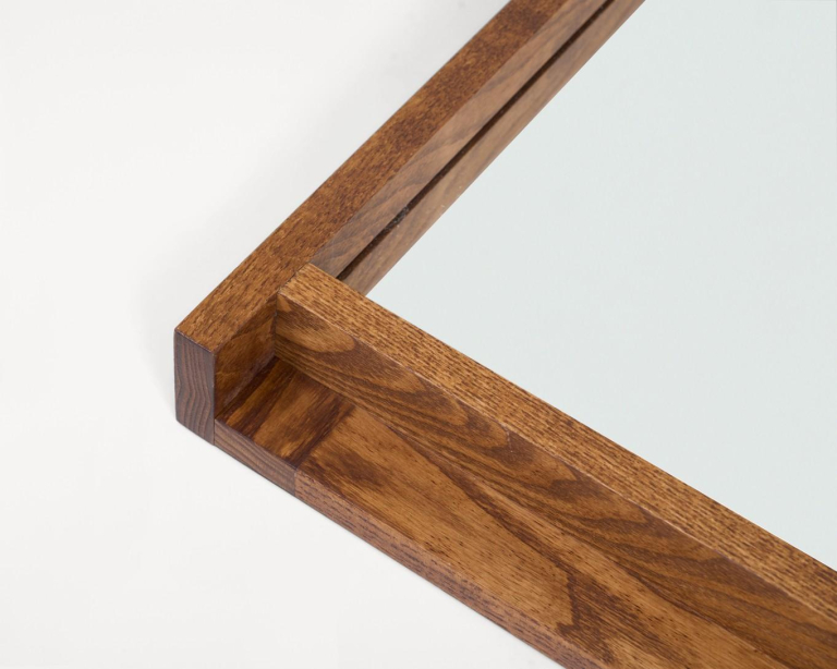 Frama Symmetry spiegel Large Honey Ash Wood