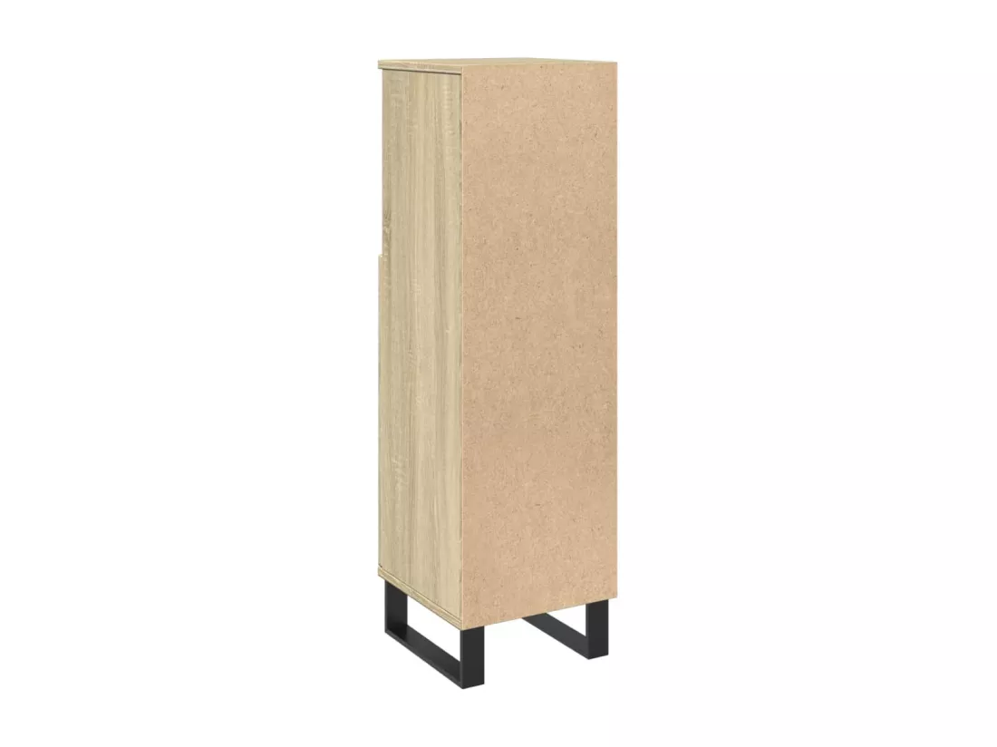 Armoire salle de bain chêne sonoma 30x30x100 cm