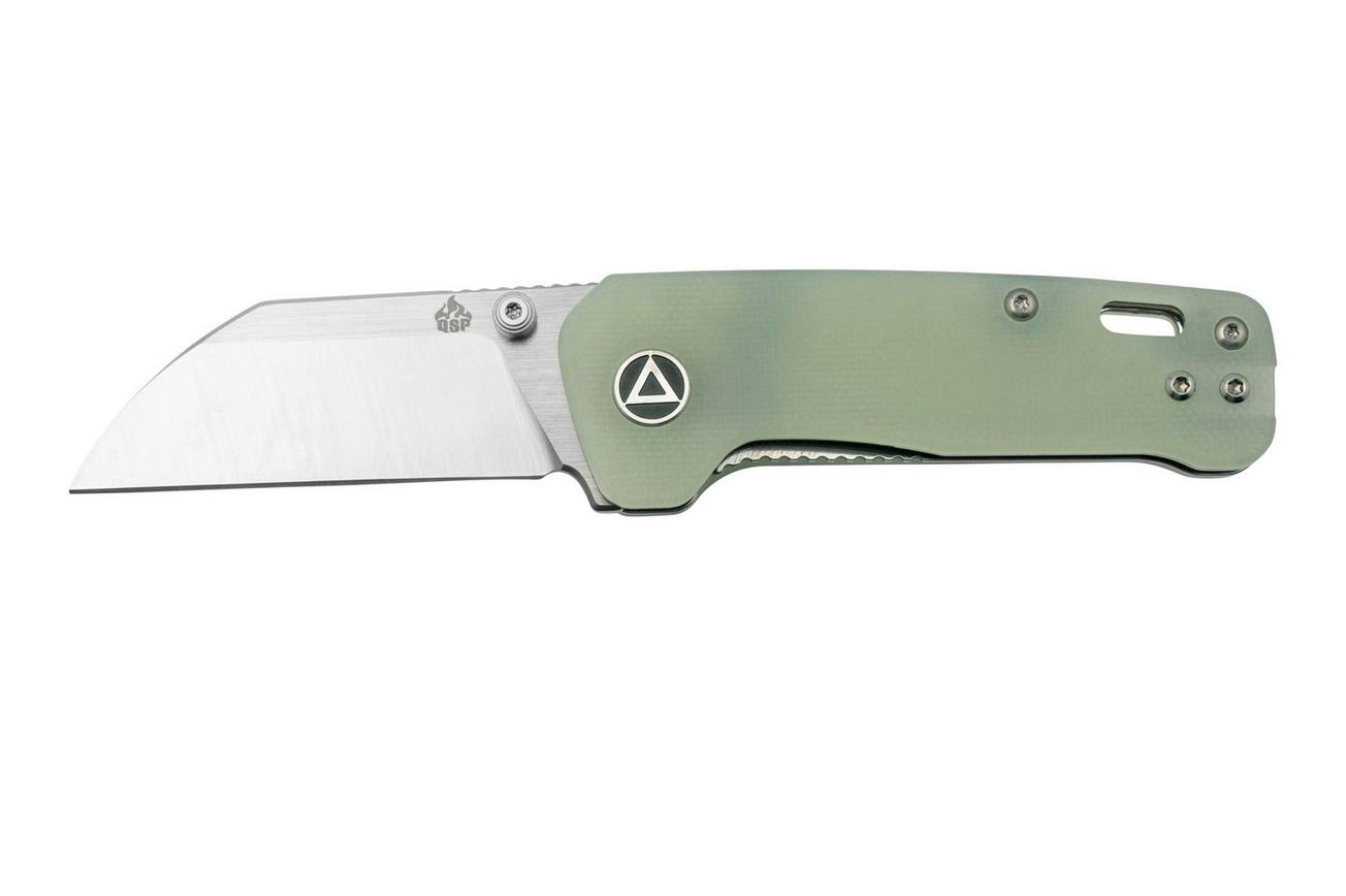 QSP Knife Penguin Mini QS130XS-F1, Satin 14C28N, Natural G10 zakmes
