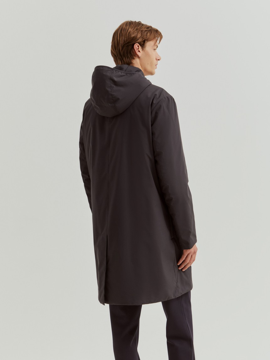 Parka acolchoada com capuz