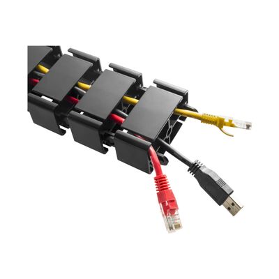 T'nB Ergonomic - Guide câble articulé avec base en métal - noir