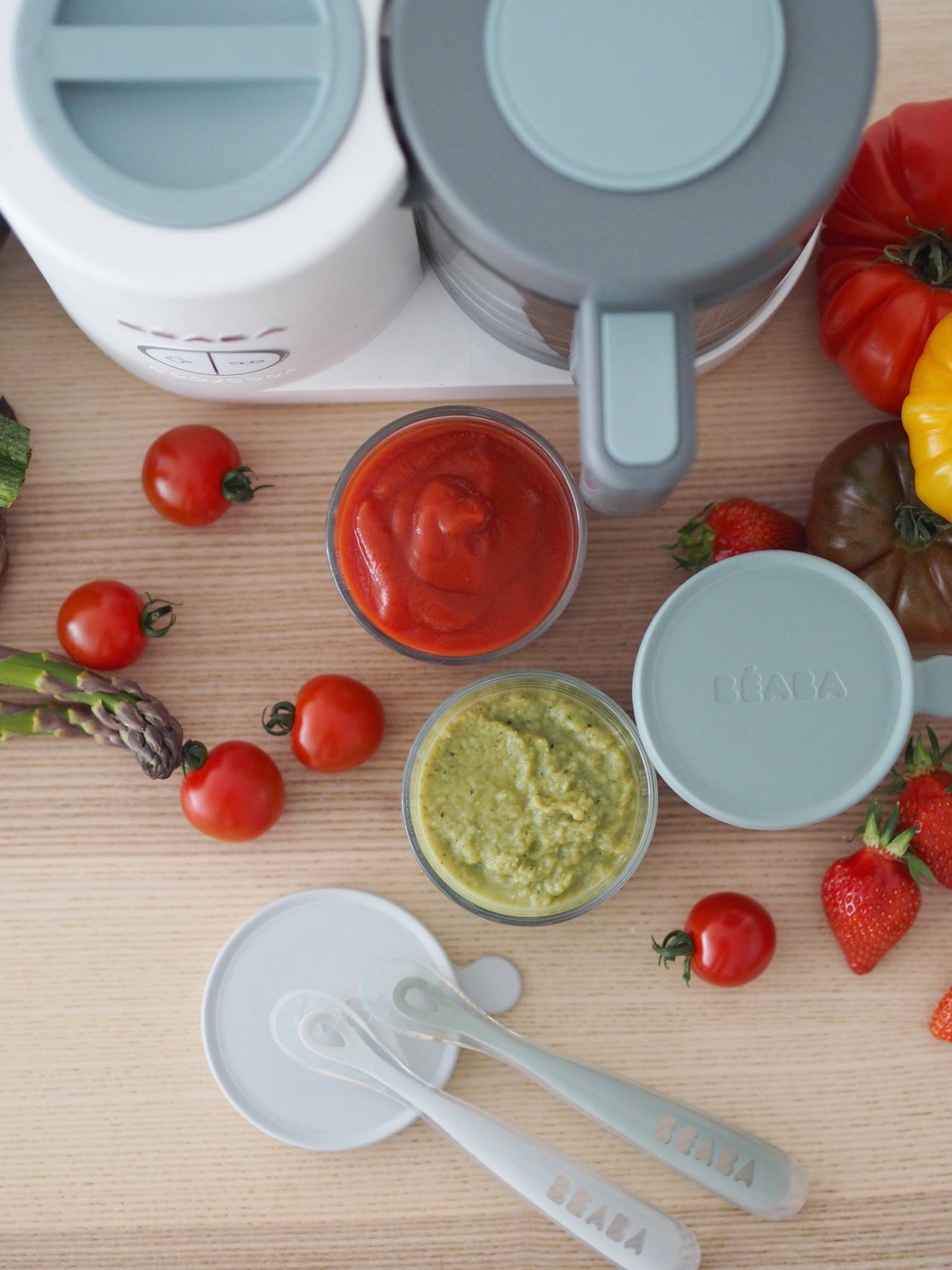 Robô BEABA Babycook Neo 4 em 1, Azul Escuro Liso