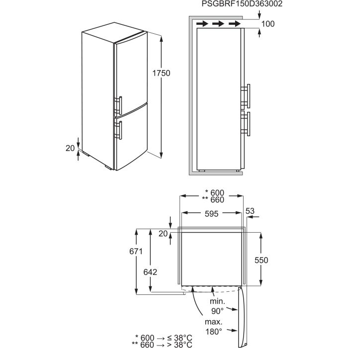 AEG Kühl-Gefrier-Kombination Serie 5000 ColdSense RCB531E1LW