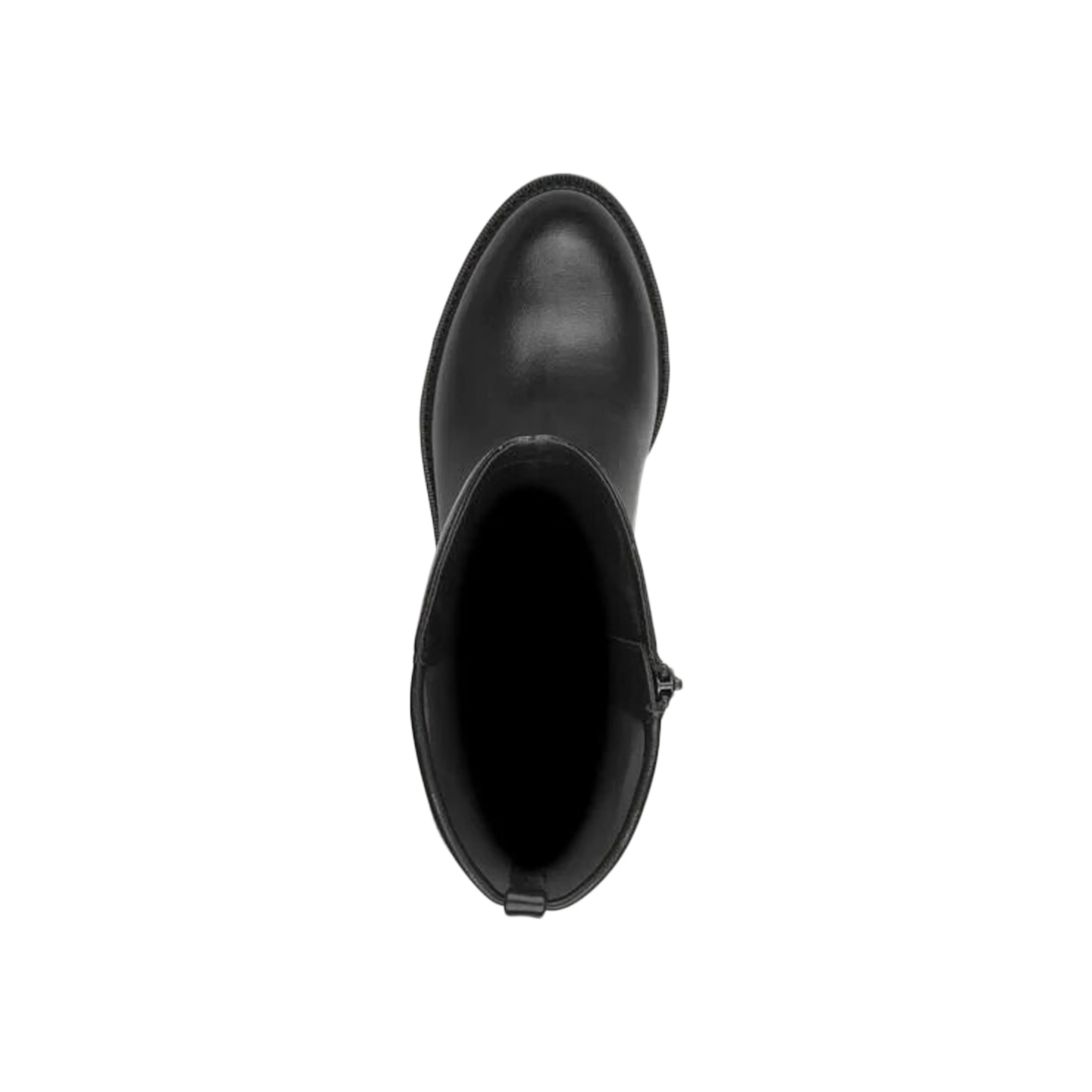 Bottes plates à zip | Noir