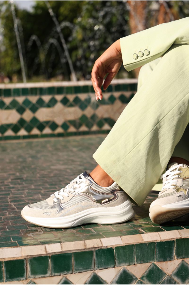 Mexx Racoon Sneakers Beige Dames