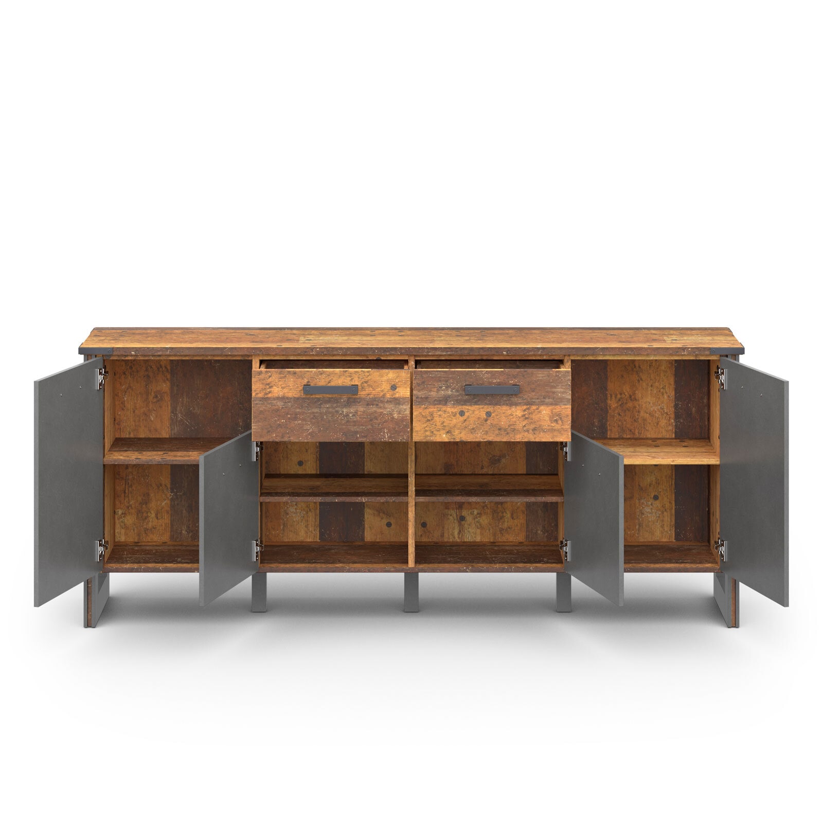 Sideboard Prime Grau/Braun 207 x 88 x 42 cm
