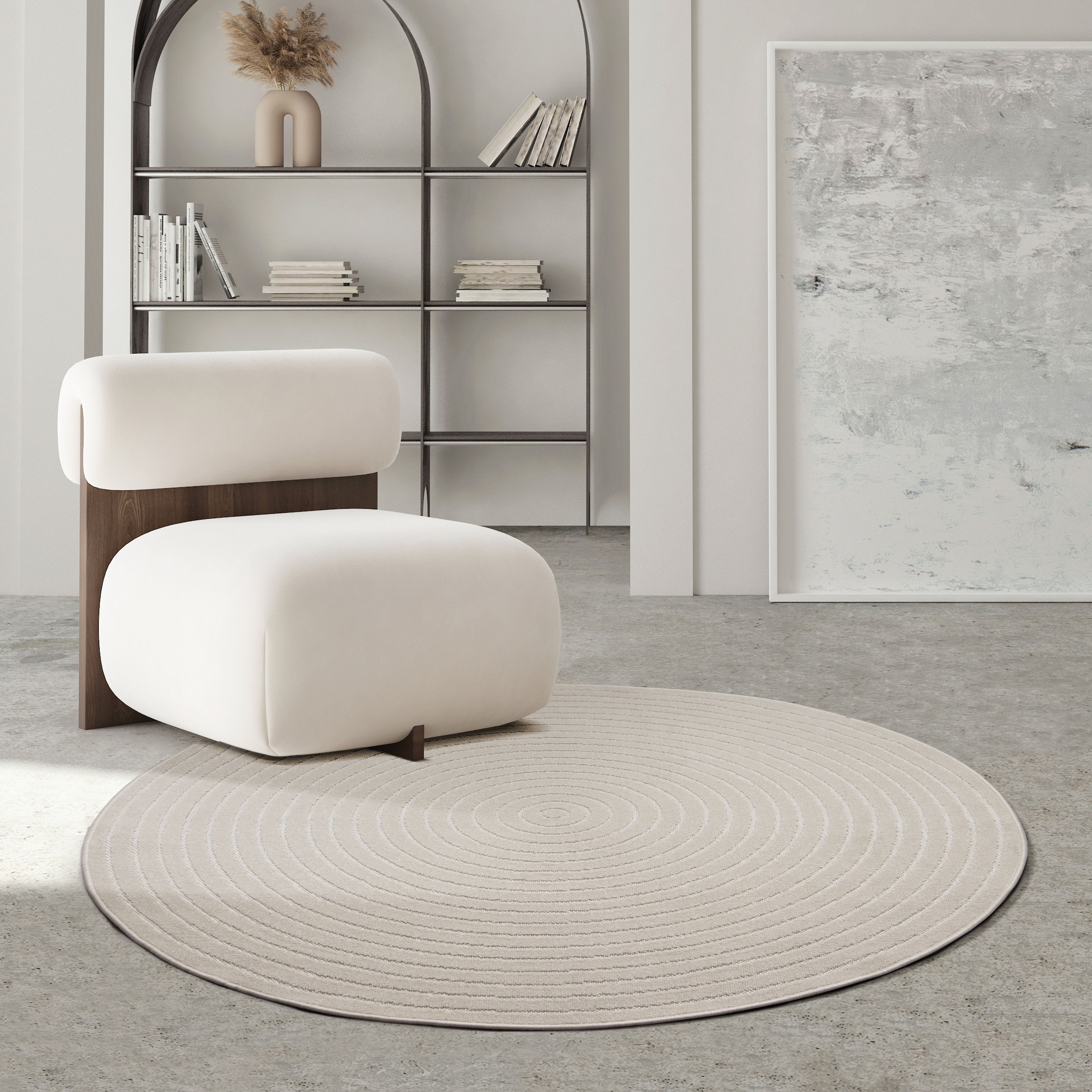 the carpet Teppich »Santo Plus« rund 5 mm Höhe Plus moderner robuster In und Outdoor Teppich