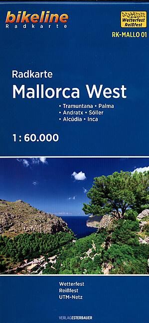 BIKELINE - MALLORCA WEST ECHELLE 1 60 000