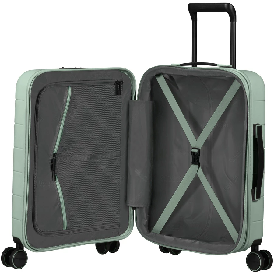American Tourister Novastream - 4-Rollen Kabinentrolley 55 cm erw. nomad green