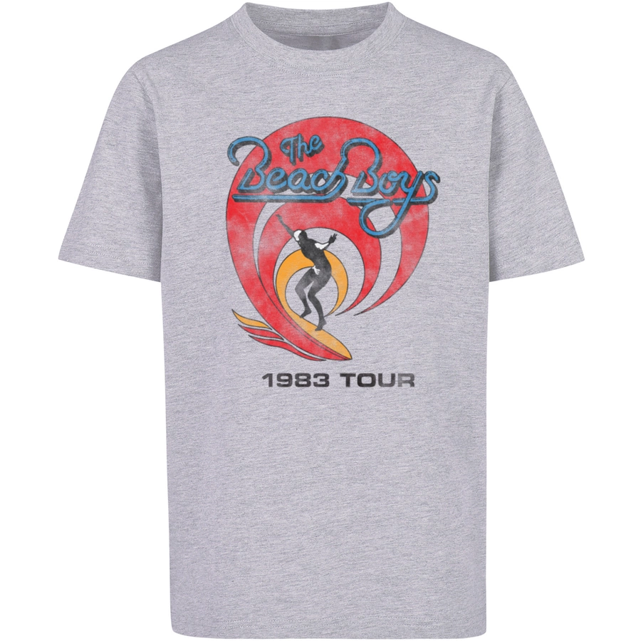 F4NT4STIC T-Shirt The Beach Boys Band Surfer '83 Vintage heather grey