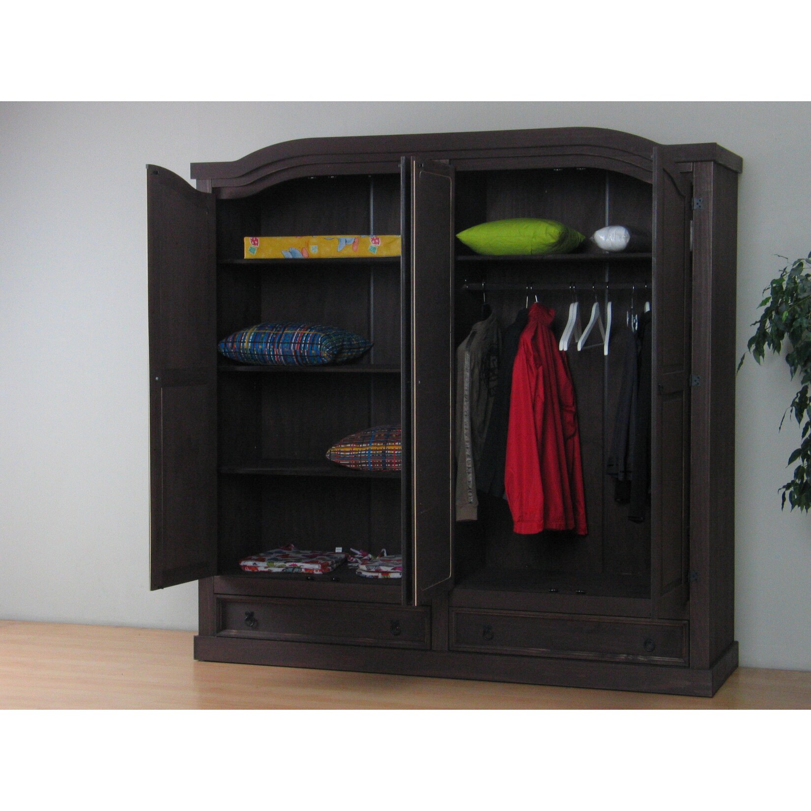 4 trg Kleiderschrank New Mexico (B)193,5 x (H)193 x (T)57cm