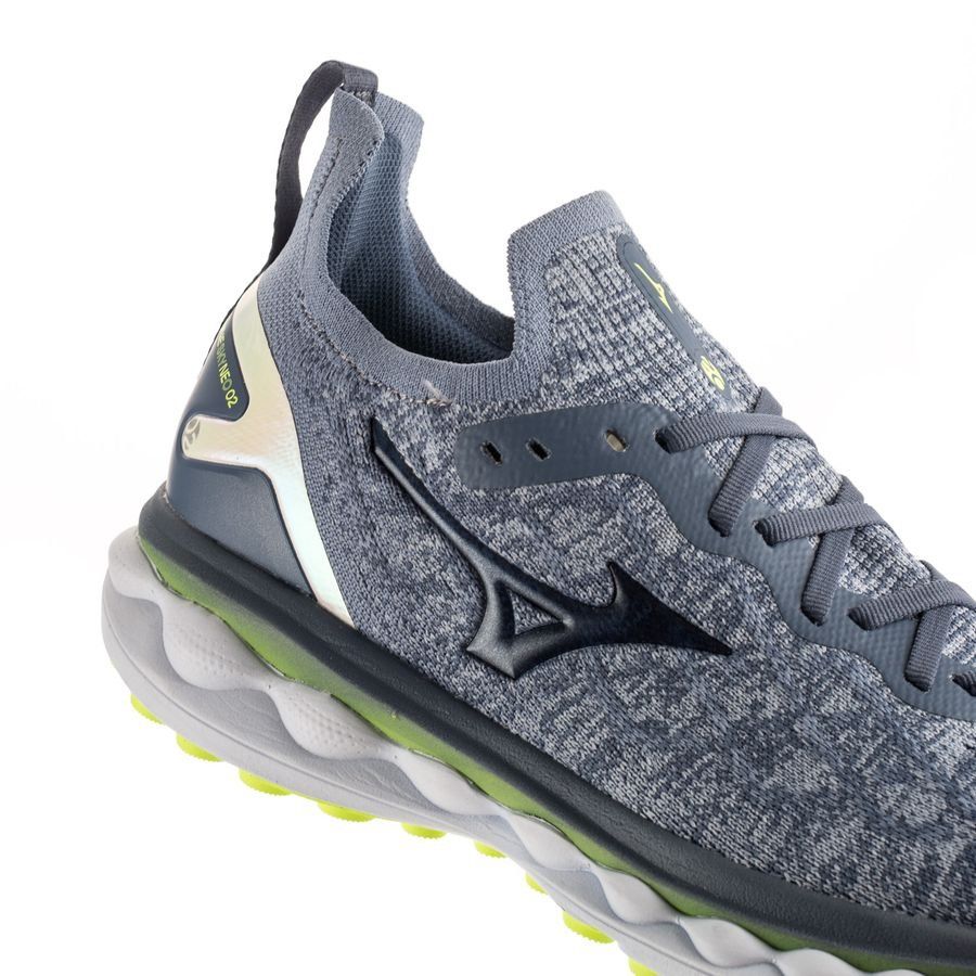 Mizuno Chaussures de Running Wave Sky Neo 2 - Gris/Bleu/Violet Femme