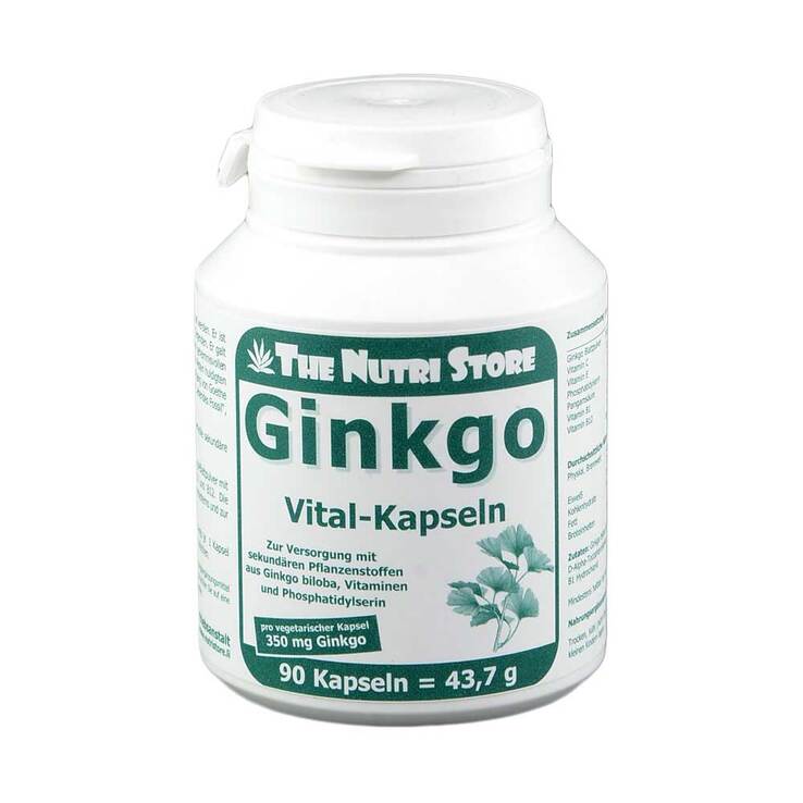 Ginkgo biloba 350 mg vegetarische Kapseln, 90 St