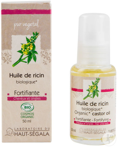Laboratoire Du Haut-Ségala Huile Ricin Biologique Fortifiante Cheveux Ongles 50ml