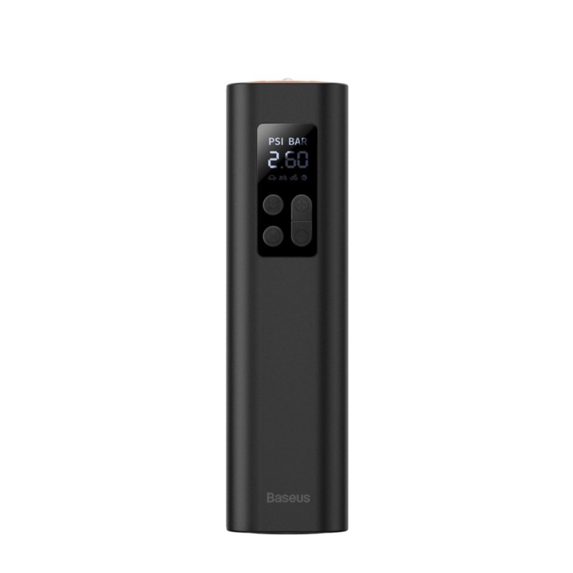 2in1 Elektrische Auto Reifen Pumpe Luftkompressor Druckmesser mit LED Display - Schwarz