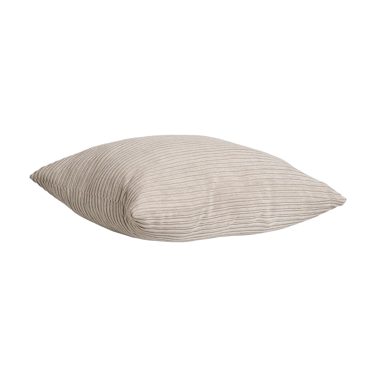 Ribstof sierkussen Mabel Beige