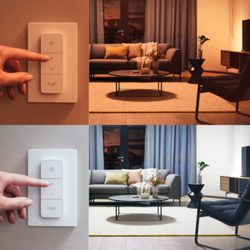 Philips Hue Runner opbouwspot 1x5W zwart incl. switch en bluetooth