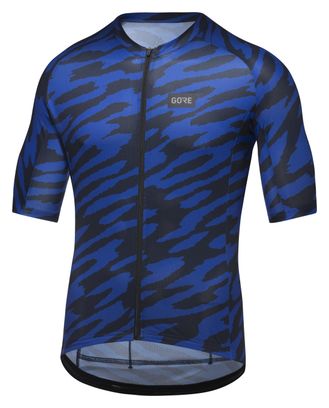 Maillot Manches Courtes Gore Wear Spirit Organic Camo Bleu