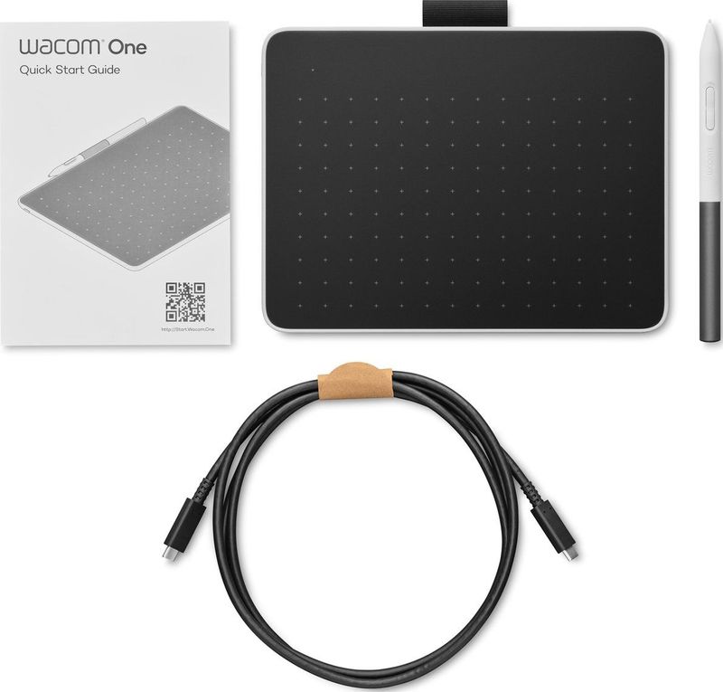 Wacom - One M - Tekentablet - Zwart, Wit - Medium