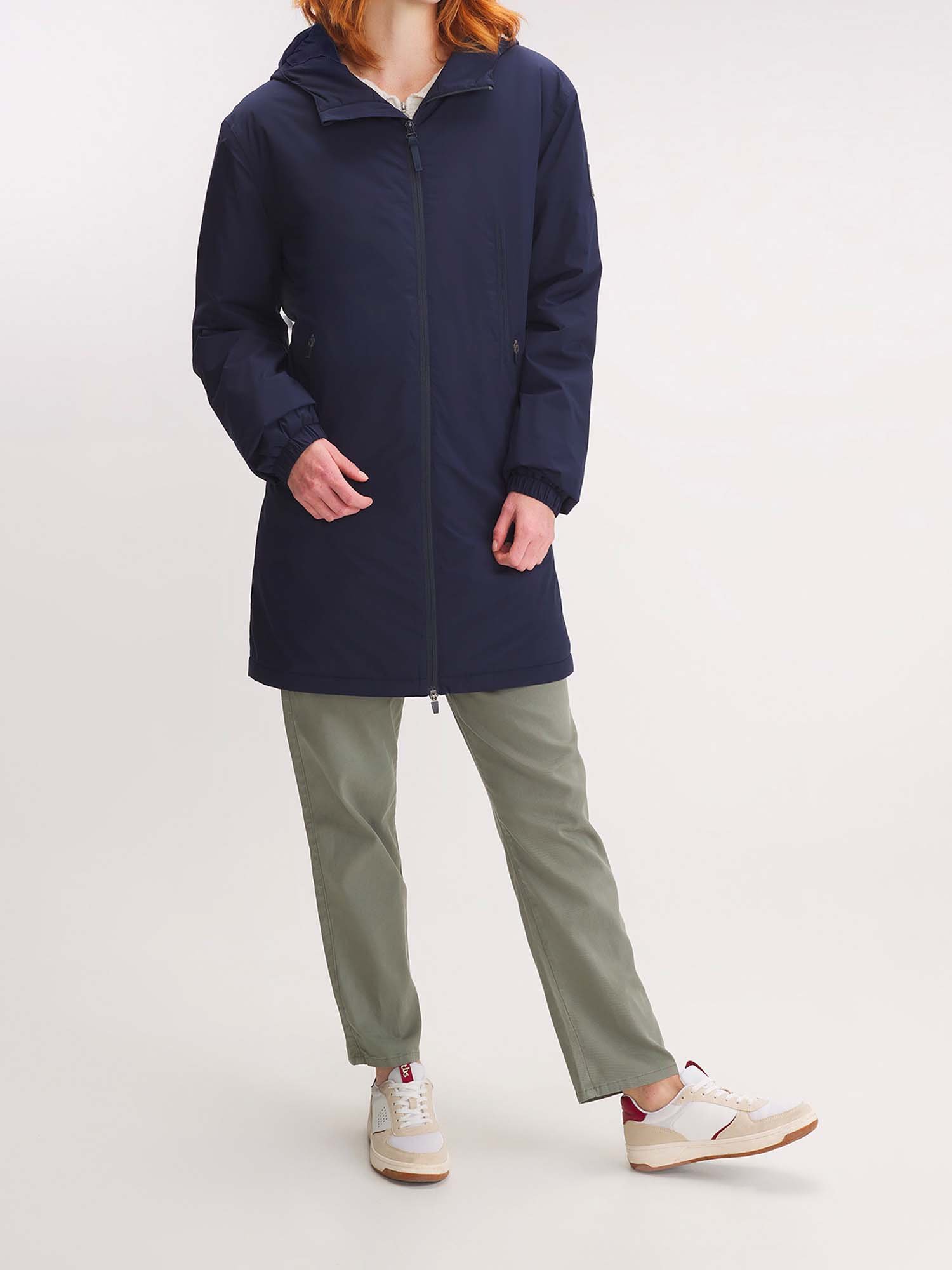 Veste Mixte Longue Chaude et Imperméable Marine