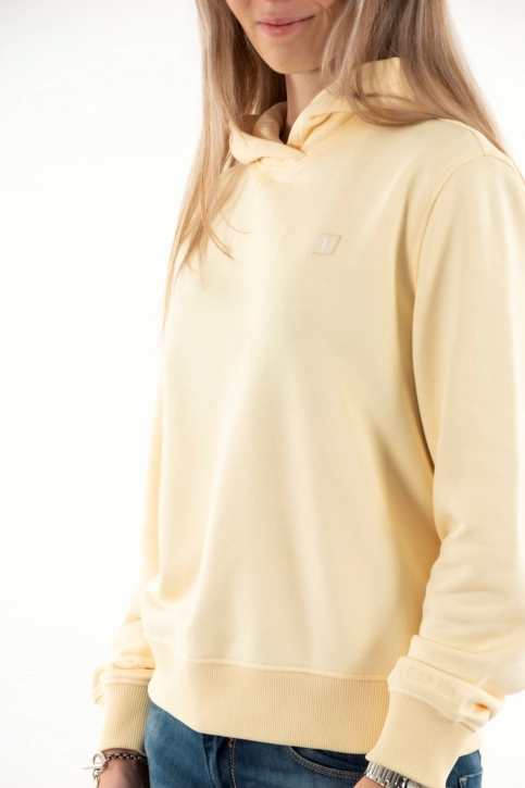 Sweat calvin klein jeans embro badge zcy vanilla