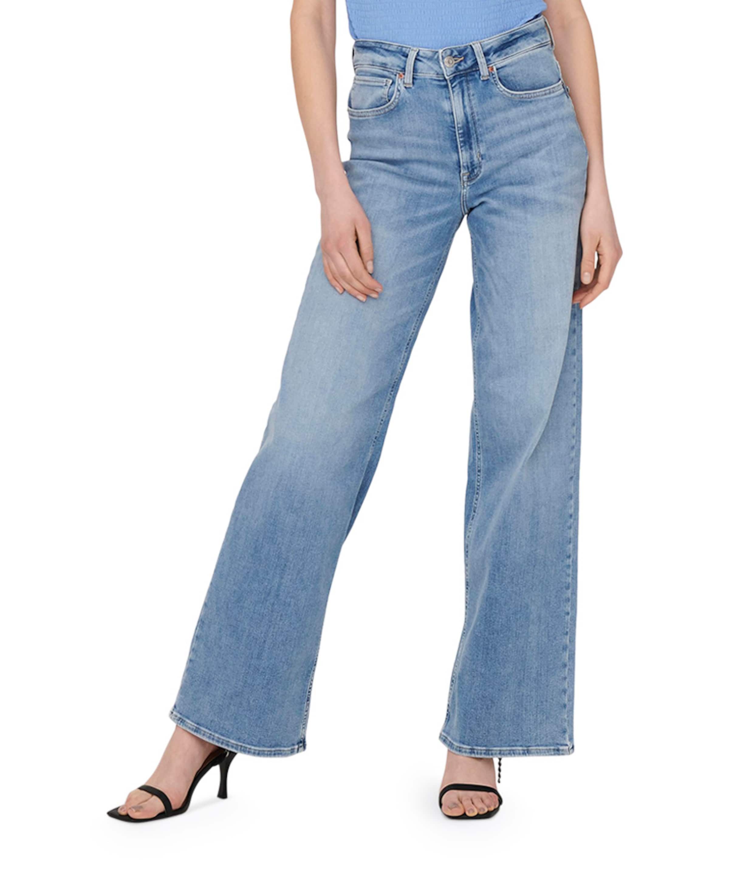 Only ONLMADISON BLUSH HW WIDE DNM CRO371 dames jeans blauw
