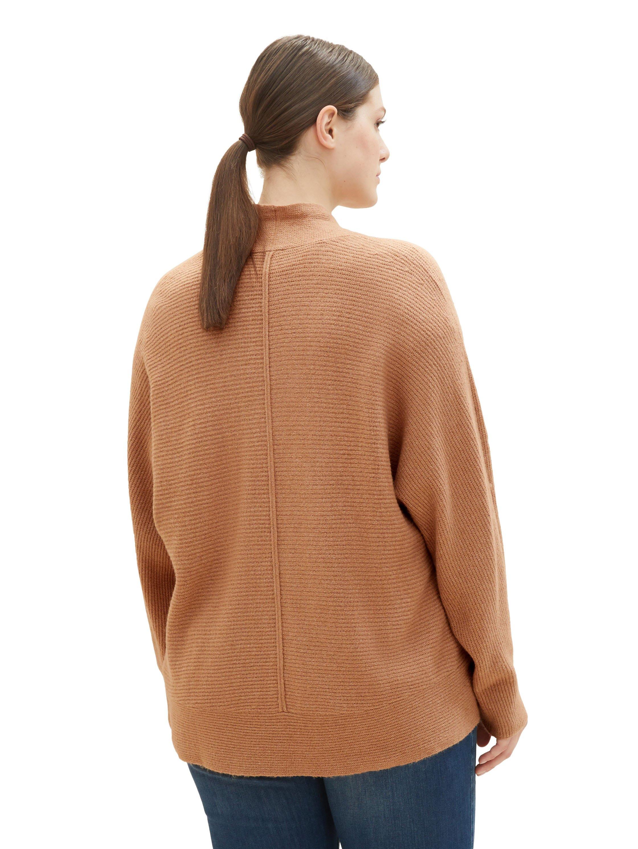 Melierter Cardigan in verschlussloser Form