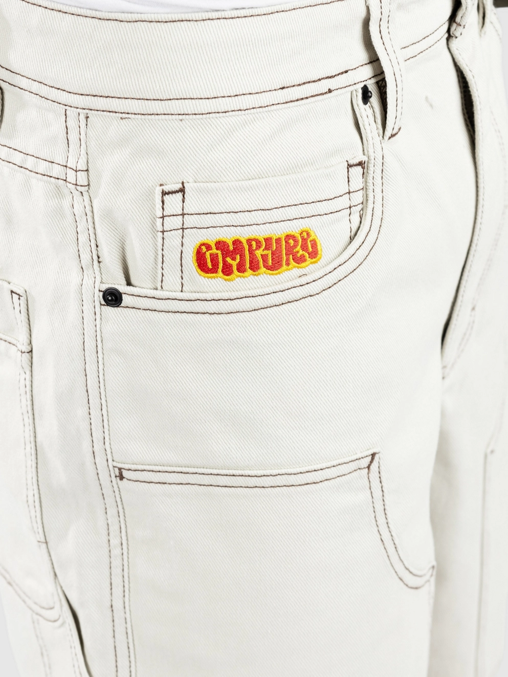 Empyre Double Knee Sk8 Shorts off white
