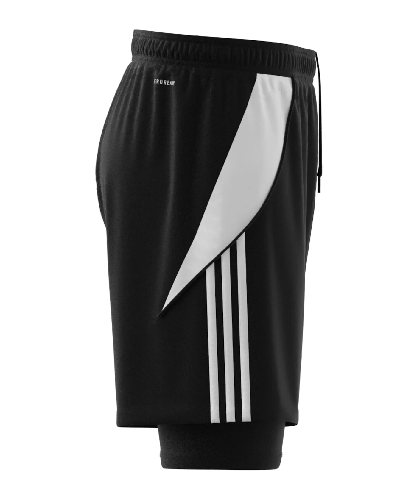 adidas Tiro 24 2in1 Short Schwarz Weiss