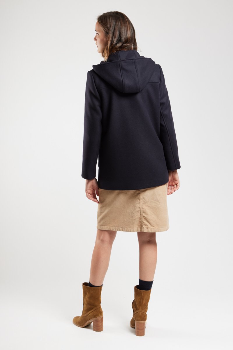 Duffle-coat court - laine