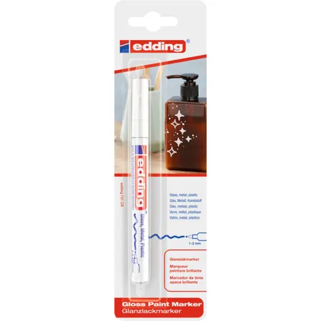 edding 751 Glanzlackmarker 1-2mm, weiß