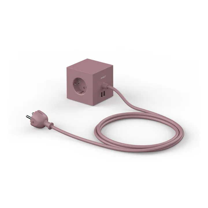 Avolt Rallonge Square 1 avec prise USB | Rouille
