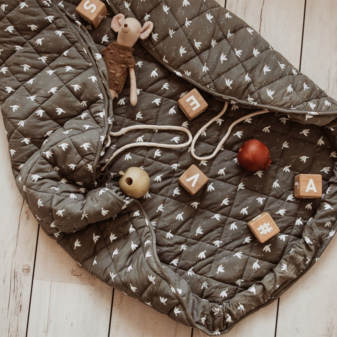 play&go baby speelkleed en draagtas noomad soft - birds