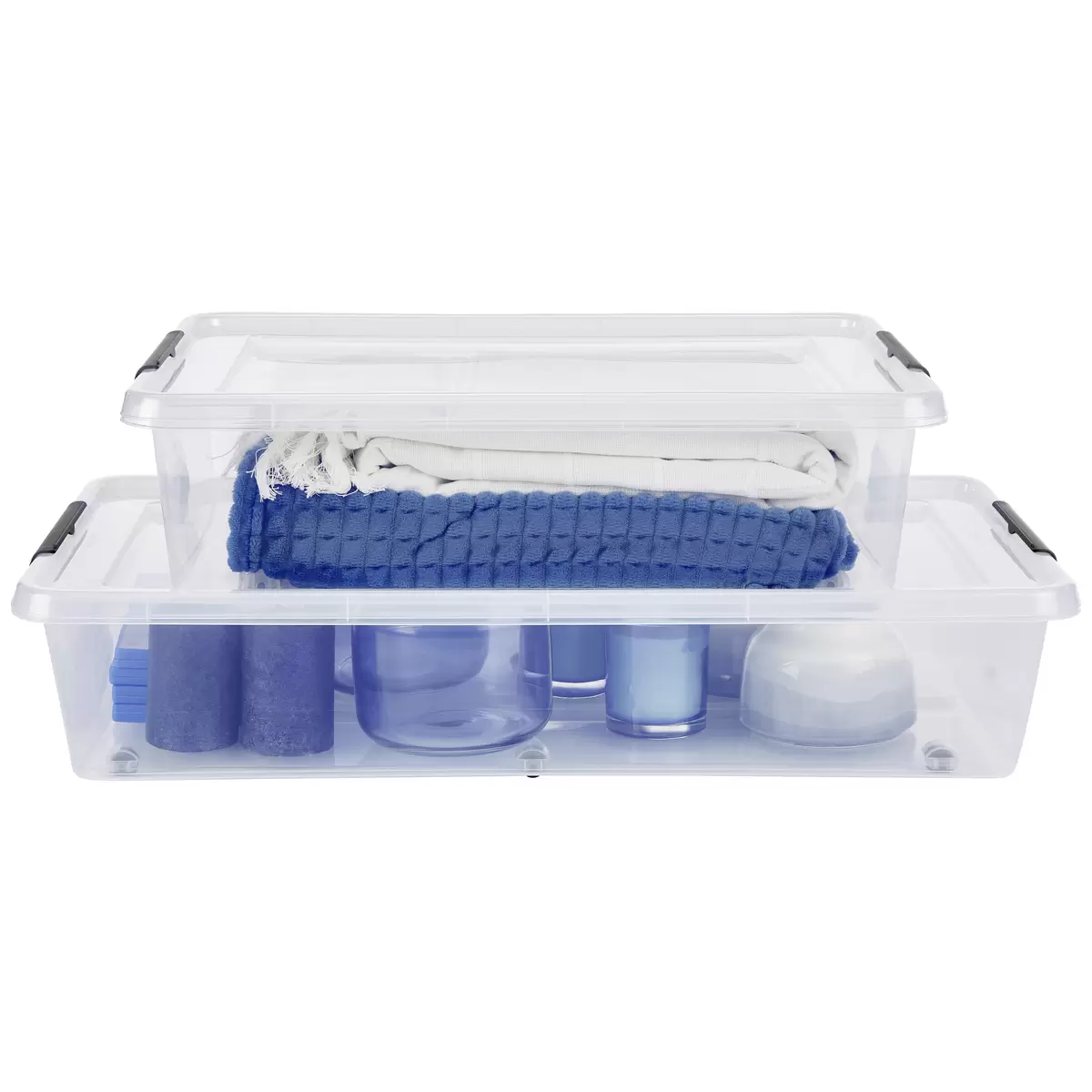 Unterbettroller 35L inkl. Deckel, Lars Homezone Transparent