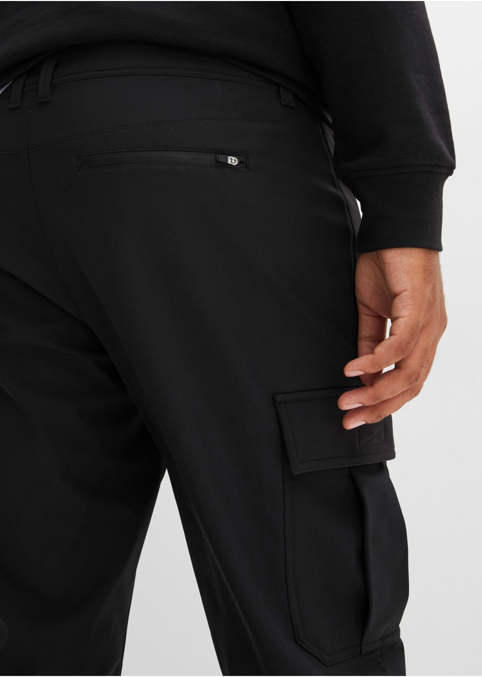 Pantalon outdoor softshell avec teneur en élasthanne, ceinture incl., Regular Fit